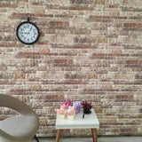 Vidaxl 10 St vægpaneler 3D Multicolored Brick EPS