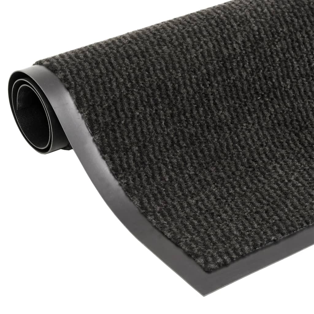 Vidaxl Doormat tuftede 60x180 cm sort