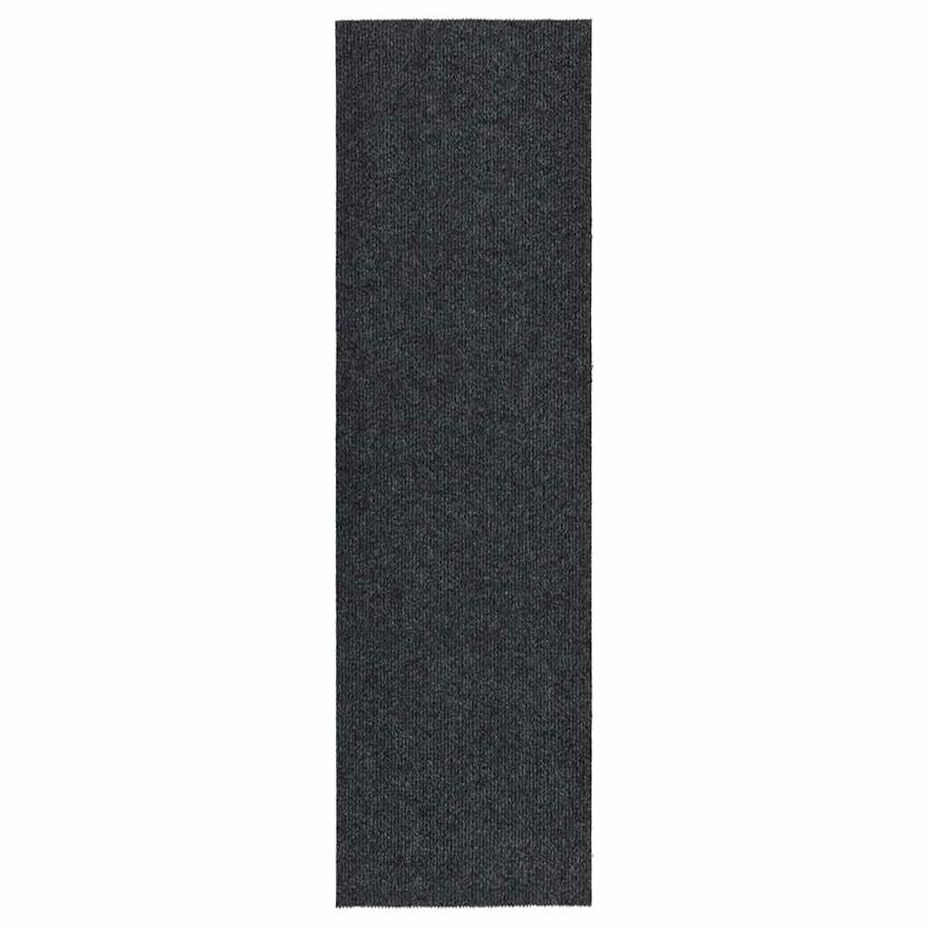 Vidaxl droogloopmat 100x350 cm antracit -farvet