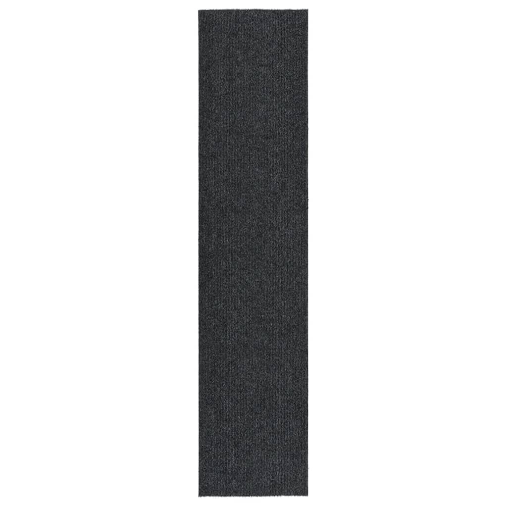 Vidaxl droogloopmat 100x450 cm antracit -farvet