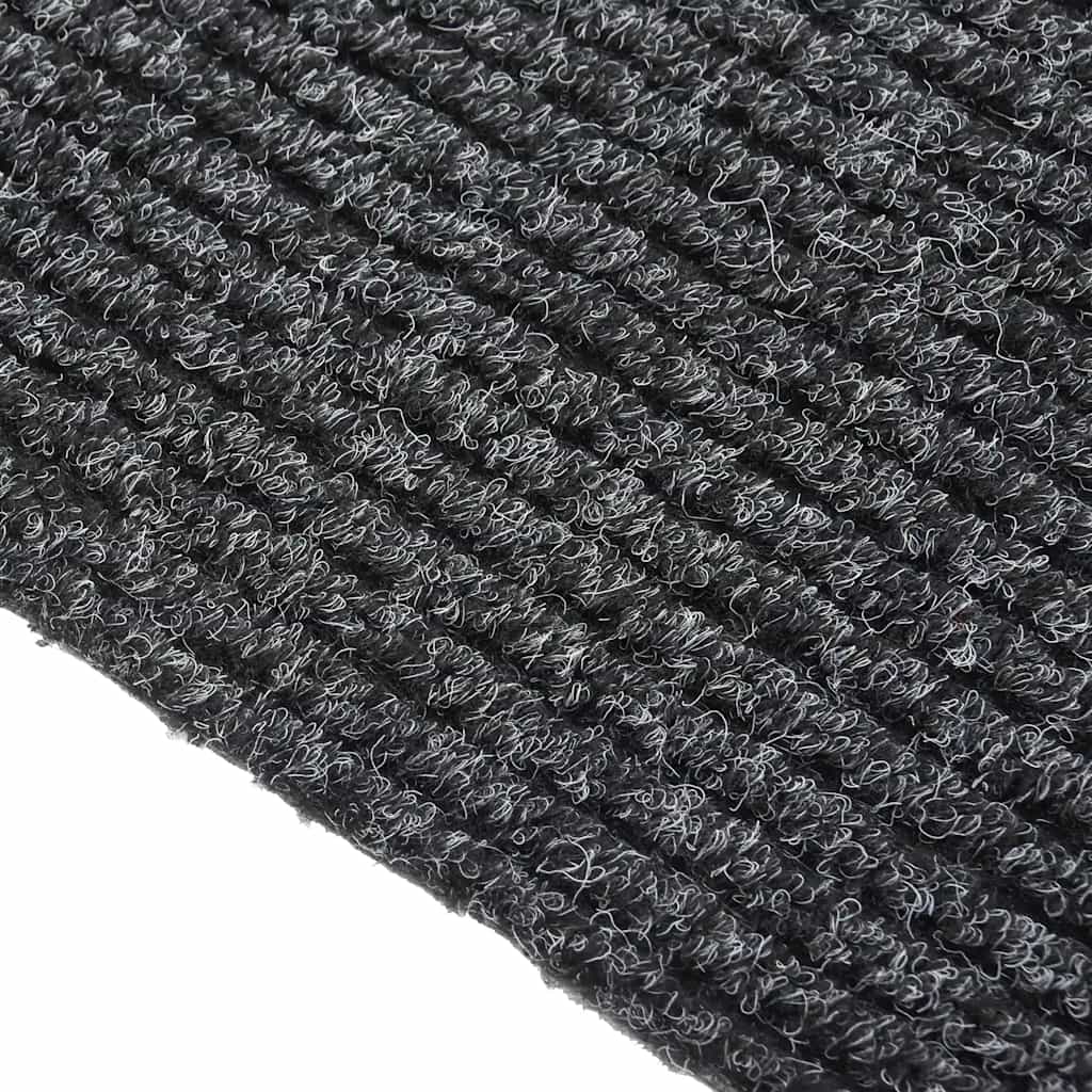 Vidaxl droogloopmat 100x500 cm antracit -farvet