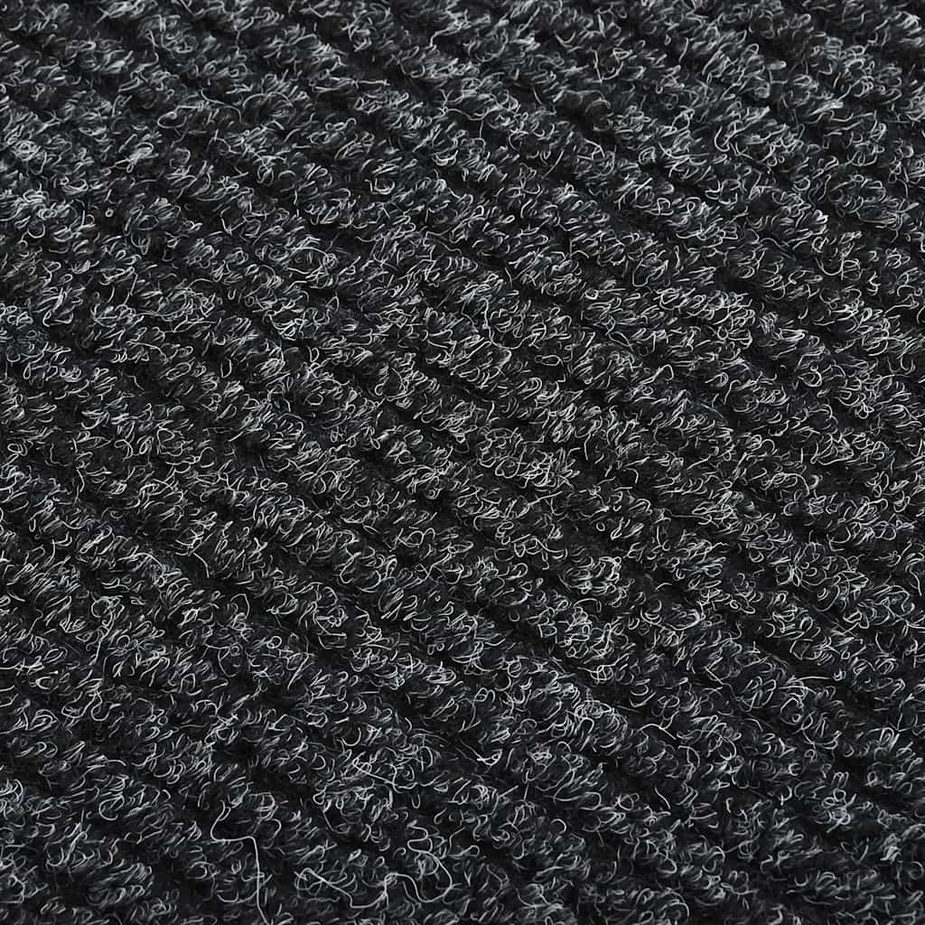 Vidaxl droogloopmat 100x500 cm antracit -farvet