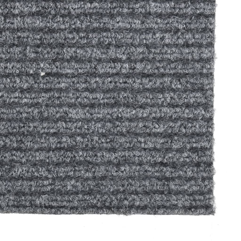 Vidaxl droogloopmat 100x200 cm grå