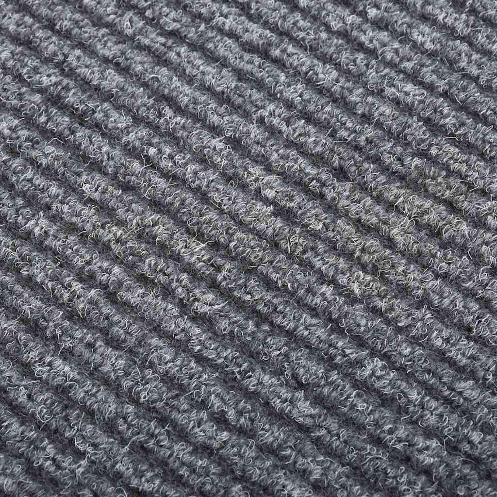 Vidaxl droogloopmat 100x400 cm grå