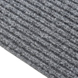 Vidaxl droogloopmat 100x450 cm grå