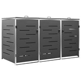 Vidaxl Container Storage Triple 207x77.5x112.5 cm Rustfrit stål
