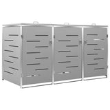 Vidaxl Container Storage Triple 207x77.5x112.5 cm Rustfrit stål