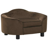 Vidaxxl hundesofa 67x47x36 cm plysbrun