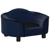 Vidaxxl hundesofa 67x47x36 cm plysblå