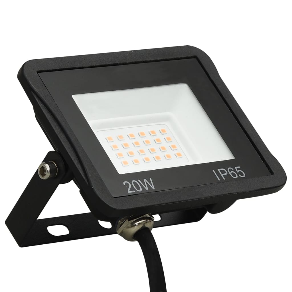 VidaXL spotlight LED 20 W varm hvid