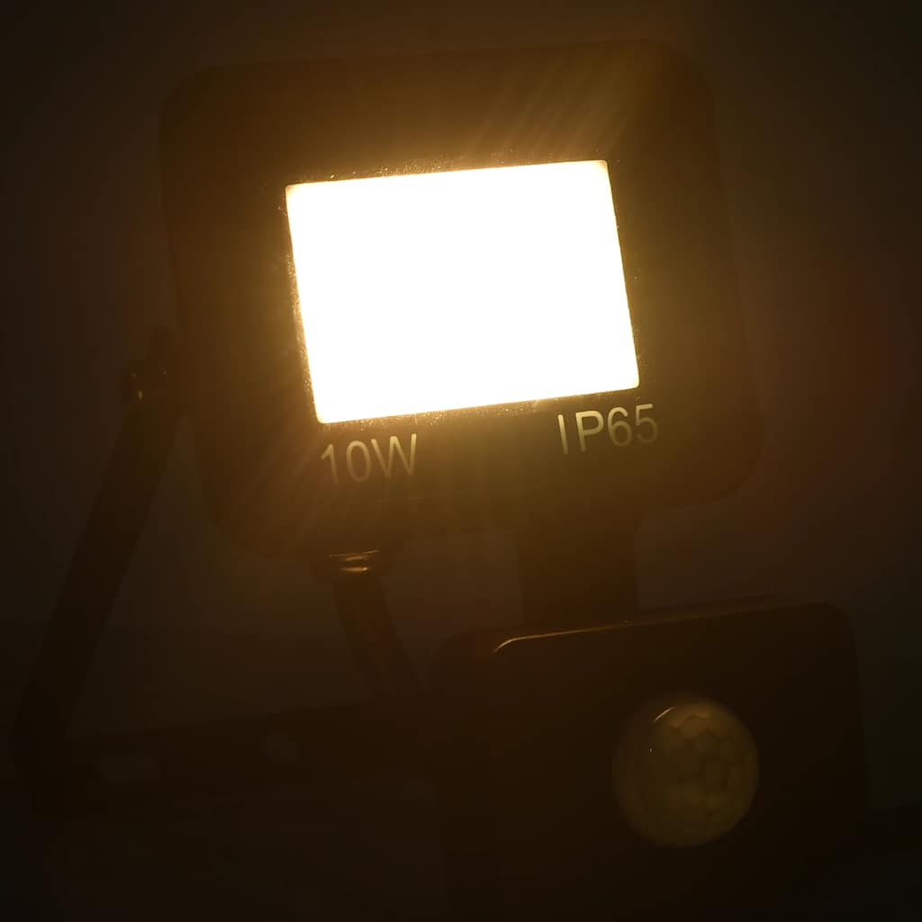 Vidaxl Spotlight med sensor ført 10 W varm hvid