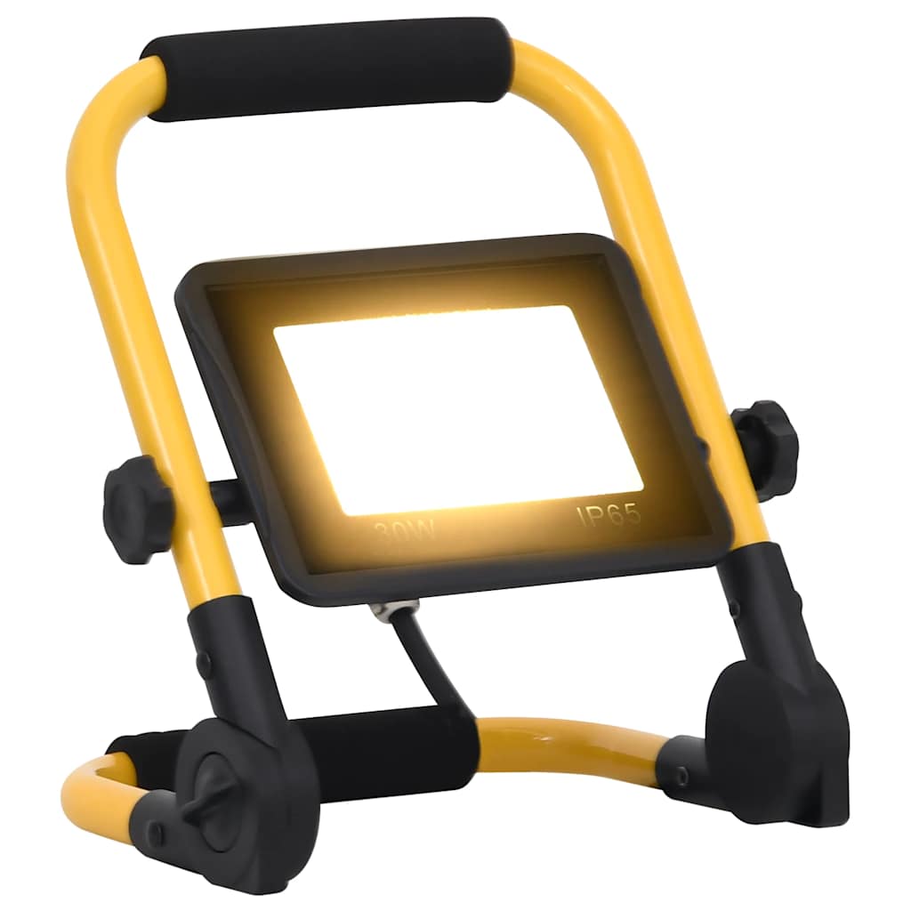 Vidaxl spotlight met handvat led 30 w warmwit