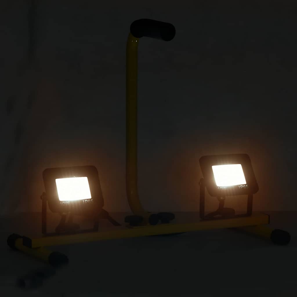 Vidaxl Spotlight med håndtag LED 2x10 W Warm White