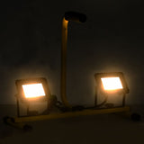 Vidaxl Spotlight med håndtag LED 2x20 W varm hvid