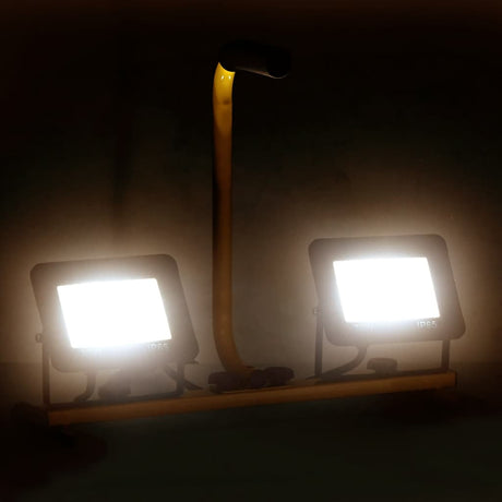 Vidaxl Spotlight med håndtag LED 2x30 W varm hvid