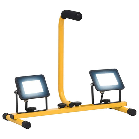 Vidaxl Spotlight med håndtag LED 2x20 W Kold hvid
