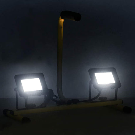 Vidaxl Spotlight med håndtag LED 2x20 W Kold hvid