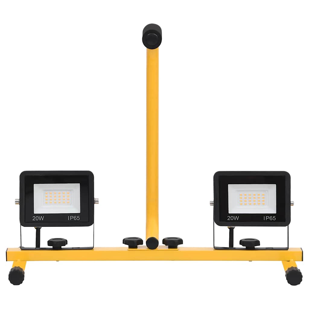 Vidaxl Spotlight med håndtag LED 2x20 W Kold hvid