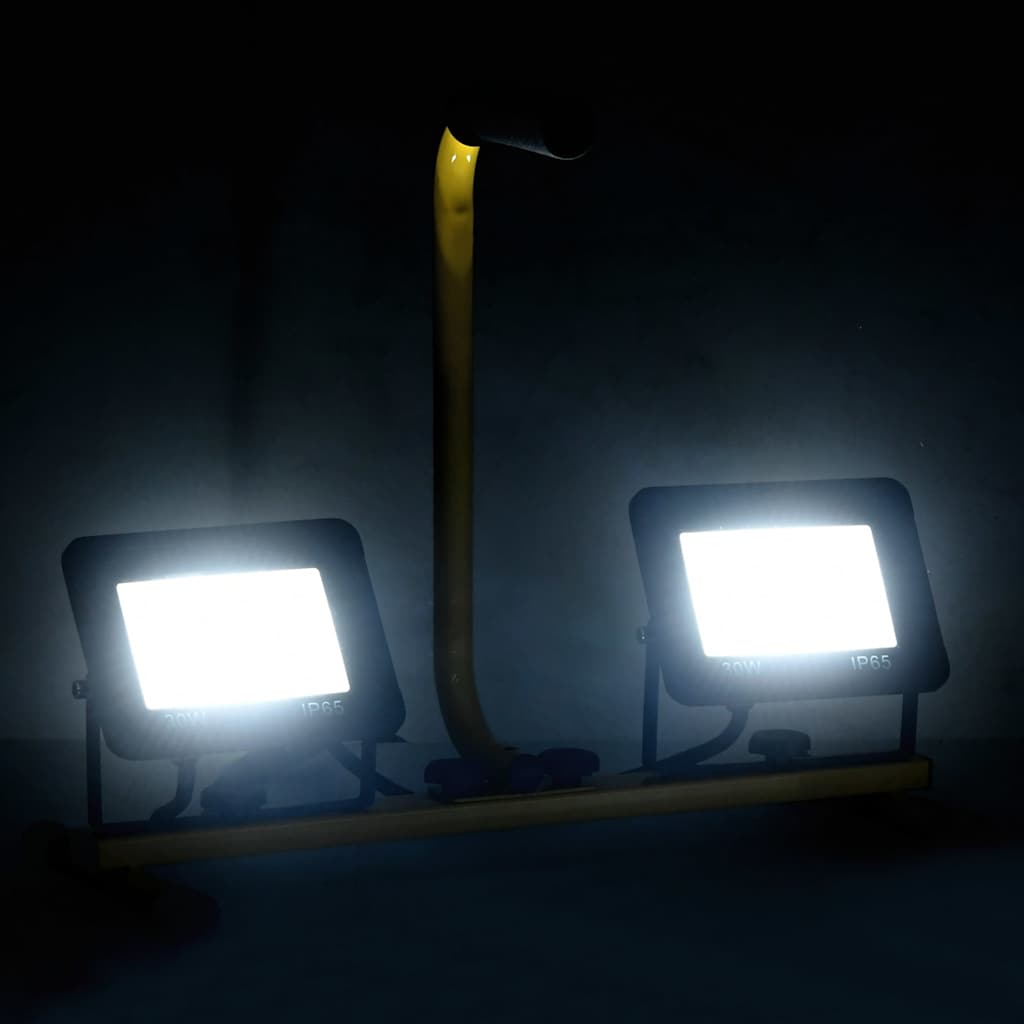 Vidaxl Spotlight med håndtag LED 2x30 W Cold White