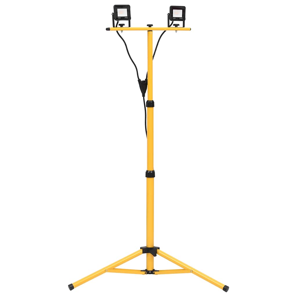 Vidaxl Spotlight med stativ ført 2x10 W kold hvid