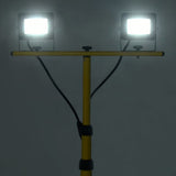 Vidaxl Spotlight med stativ ført 2x10 W kold hvid