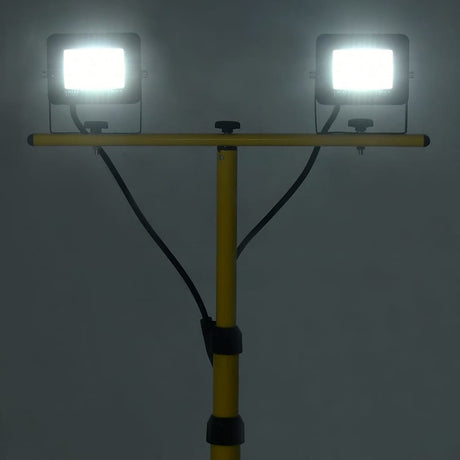 Vidaxl Spotlight med stativ ført 2x10 W kold hvid