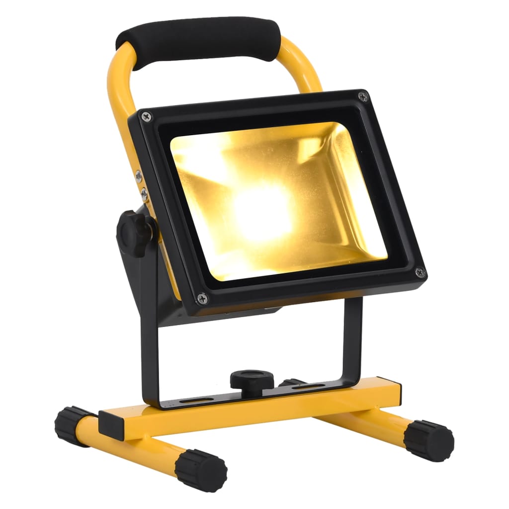 Vidaxl Spotlight med håndtag genopladelig LED 30 W Warm White