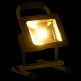 Vidaxl Spotlight med håndtag genopladelig LED 30 W Warm White