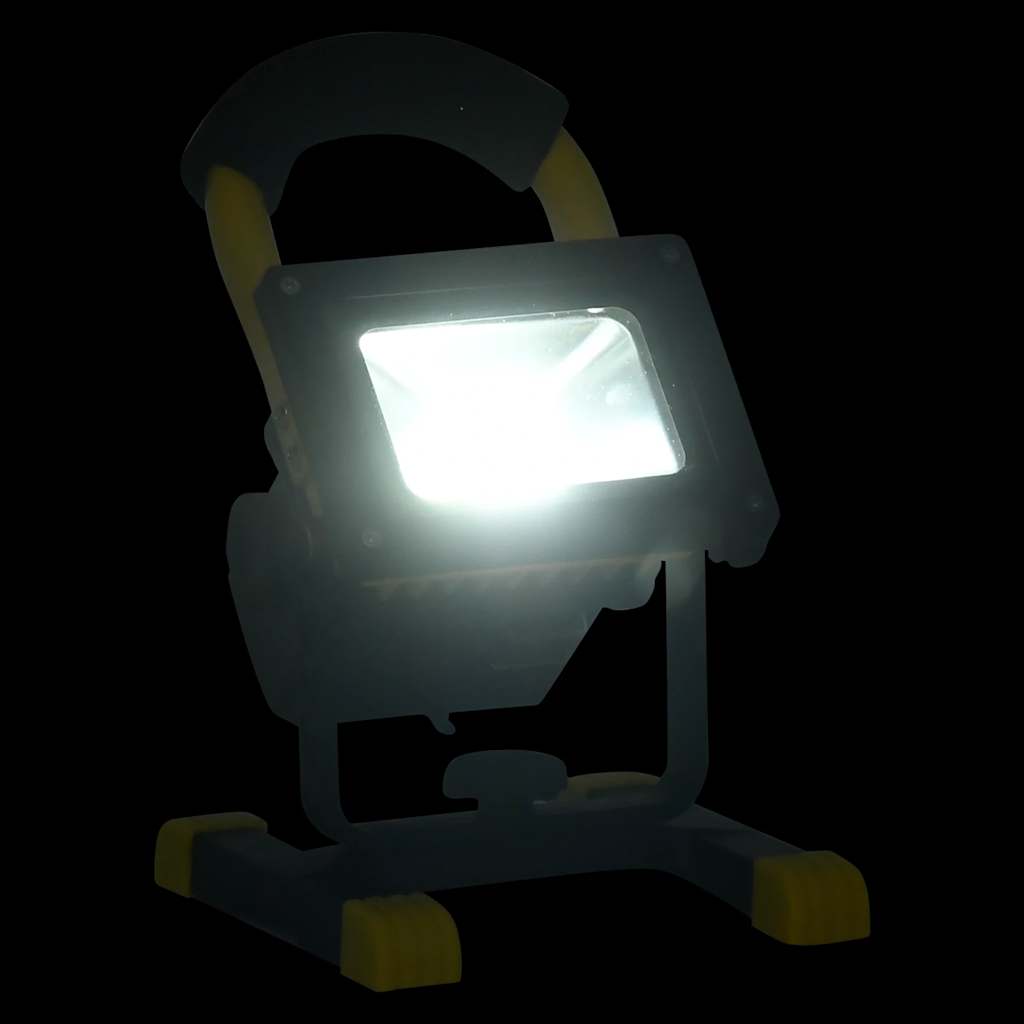 Vidaxl Spotlight med håndtag genopladelig LED 30 W kold hvid