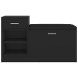 Vidaxl sko sofa 94.5x31x57 cm forarbejdet træ sort