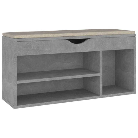 Vidaxl skobænk med pude 104x30x49 cm behandlet træbetonpris