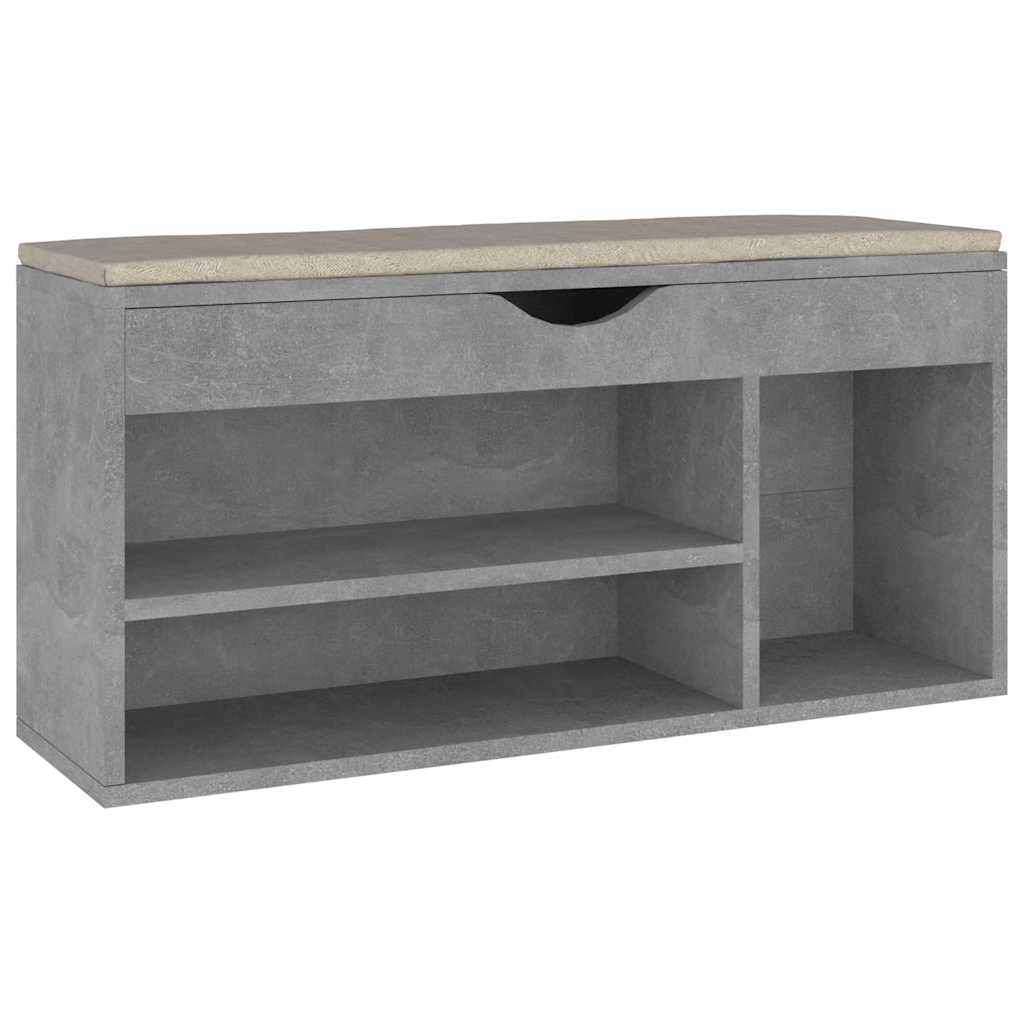 Vidaxl skobænk med pude 104x30x49 cm behandlet træbetonpris