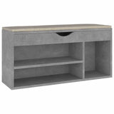 Vidaxl skobænk med pude 104x30x49 cm behandlet træbetonpris