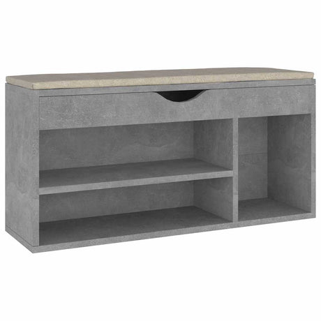 Vidaxl skobænk med pude 104x30x49 cm behandlet træbetonpris