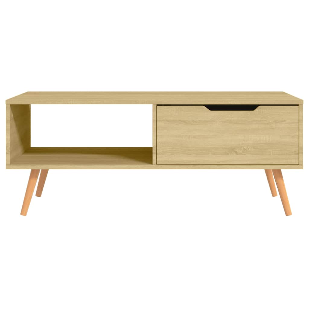 Vidaxl salontafel 100x49,5x43 cm bewerkt hout sonoma eikenkleurig