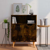 Vidaxl dressoir 60x30x72 cm bewerkt hout gerookt eikenkleurig