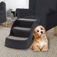 VidaXL hundetrappe 3 trin foldbar sort