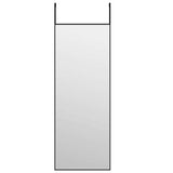 Vidaxl Door Mirror 30x80 cm glas og aluminium sort