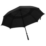 Vidaxl paraply 130 cm sort