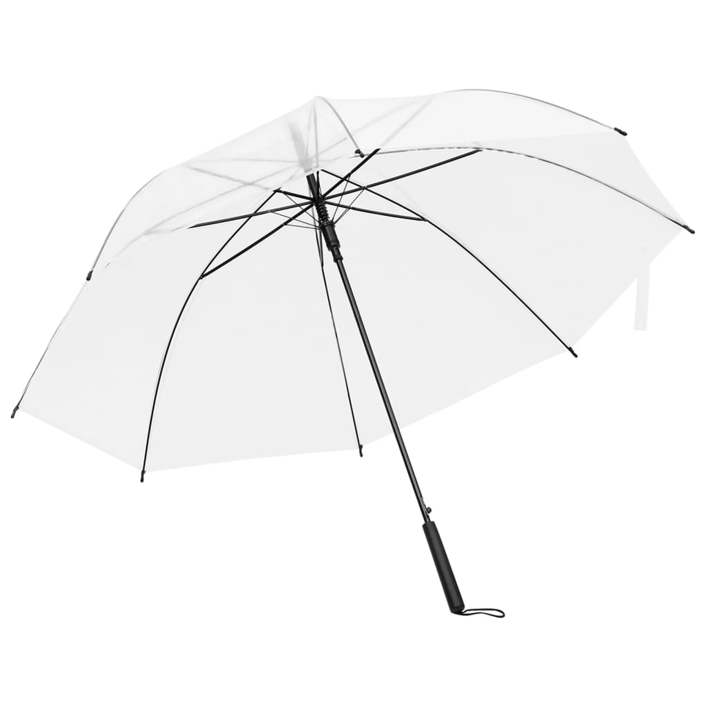 Vidaxl paraply 107 cm gennemsigtig