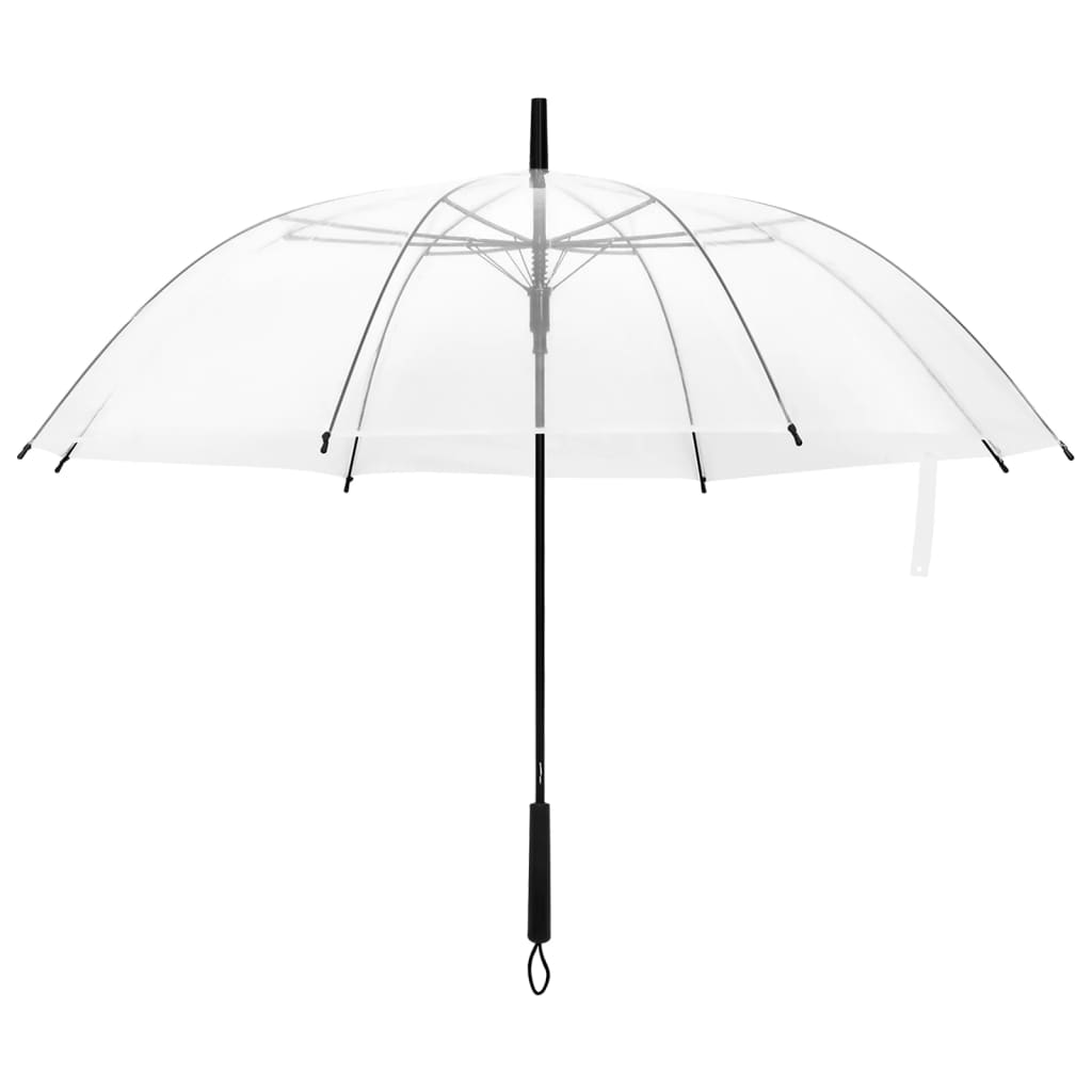 Vidaxl paraply 107 cm gennemsigtig
