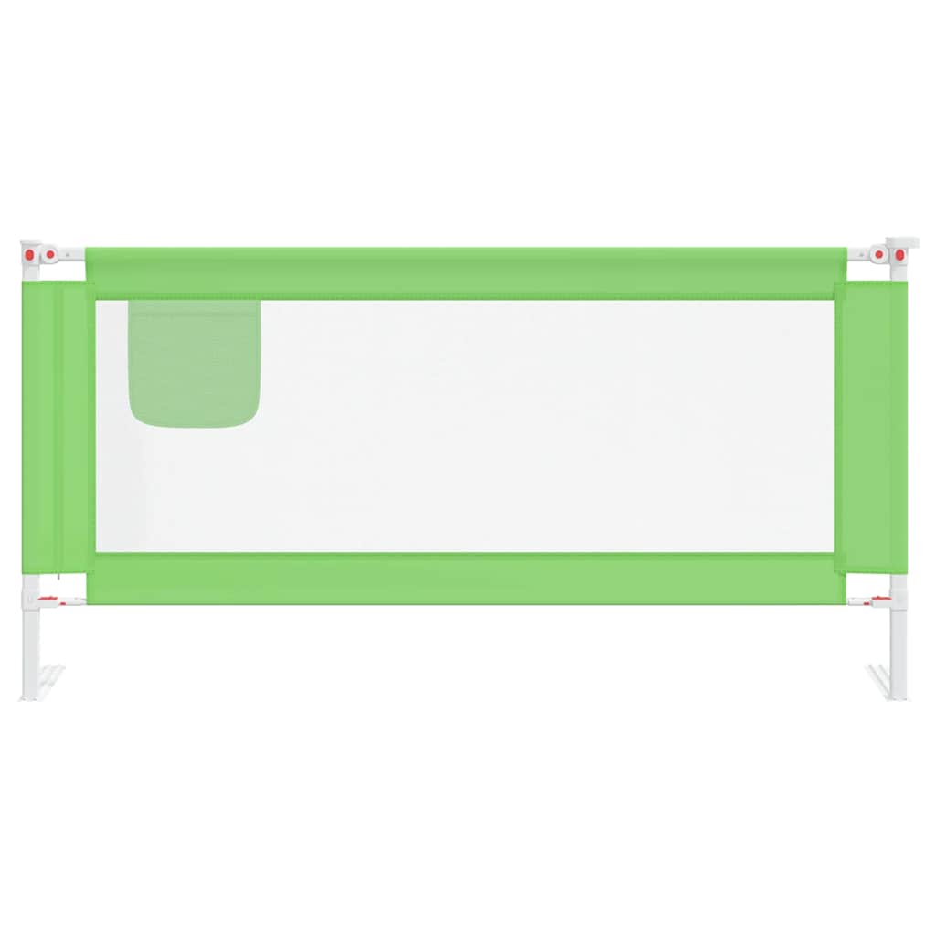 Vidaxl Bedhek Toddler 180x25 cm stofgrøn