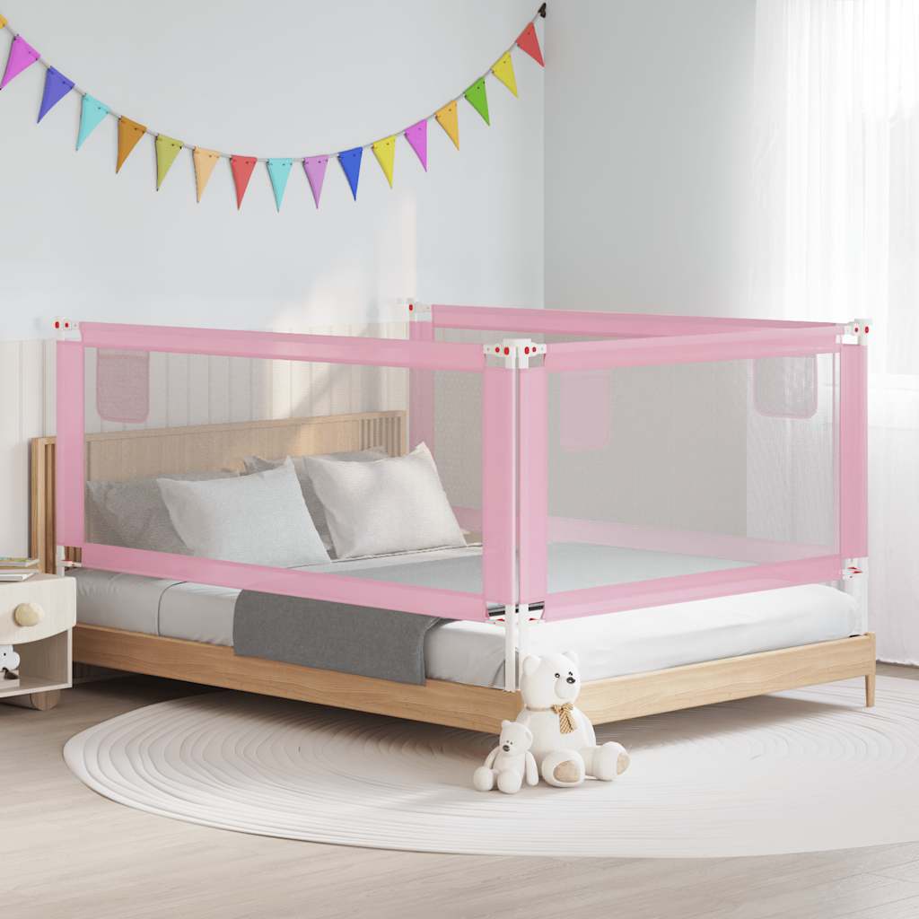 Vidaxl Bed Chart toddler 200x25 cm stofrosa
