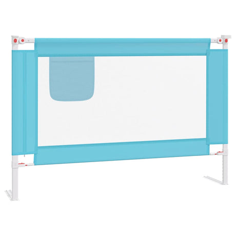 Vidaxl Bedhek Toddler 100x25 cm stofblåt