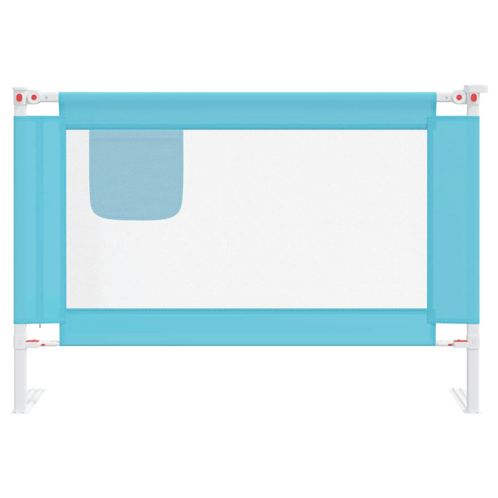 Vidaxl Bedhek Toddler 100x25 cm stofblåt