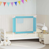 Vidaxl Bedhek Toddler 100x25 cm stofblåt