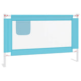 Vidaxl Bedhek Toddler 120x25 cm stof blå