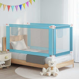 Vidaxl Bedhek Toddler 160x25 cm stofblåt