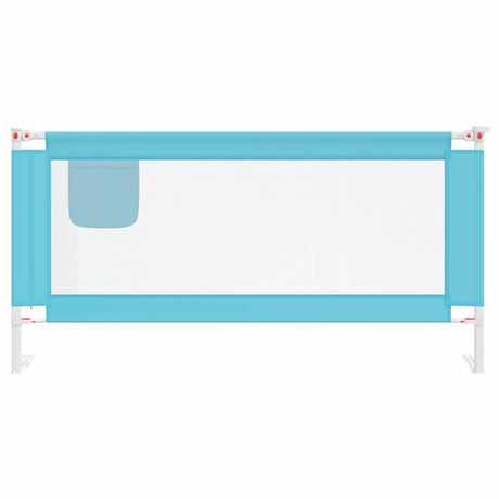 Vidaxl Bedhek Toddler 180x25 cm stof blå
