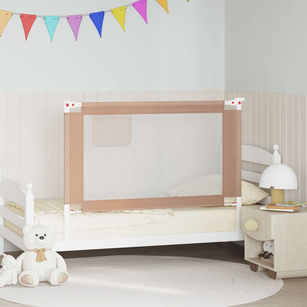 Vidaxl Bed Chart toddler 120x25 cm stof taupe